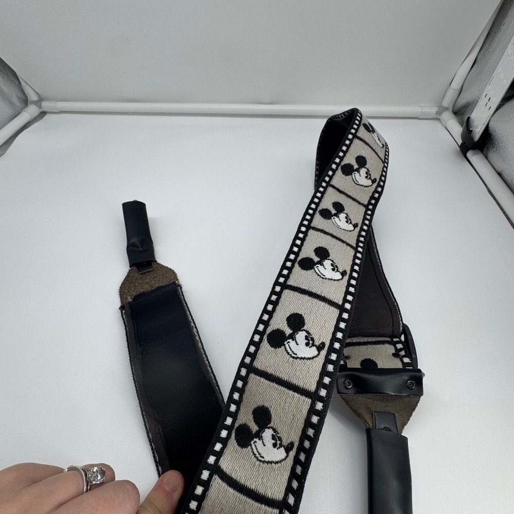 * Rare Vintage Disney Mickey Mouse Camera Strap Walt Disney Productions